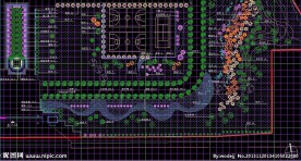 区域铺地总平面布置详