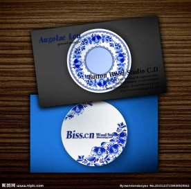 中国风瓷器名片