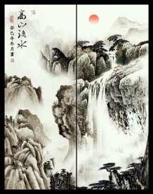 移门 国画