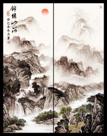 移门国画