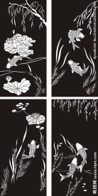 荷花鱼 鲤鱼 水草鱼