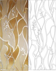 欧式花 线条图 抽象