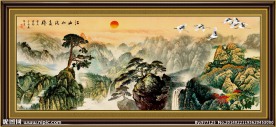 国画山水图