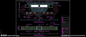 CAD接待台施工图