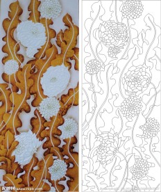 花 抽象花 白花