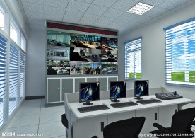 电子大屏监控室