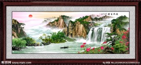 客厅山水画
