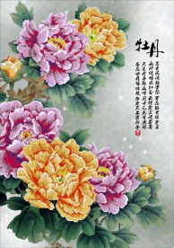 花开富贵钻石画
