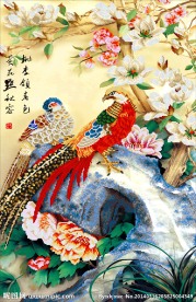 花开富贵钻石画