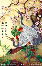 松鹤延年钻石画