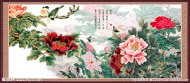 国画牡丹