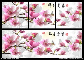 玉兰花 无框画