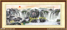 壁纸山水画图片