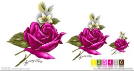 玫瑰花通道分层