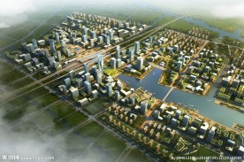 苏州高铁新城全景鸟瞰