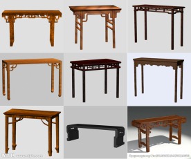 3D明清家具 条案