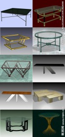 3D现代家具 茶几