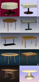 3D现代家具 桌子