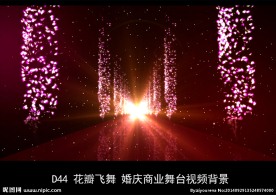 花瓣拱门飞舞婚庆商业