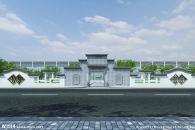 生态园徽派门头