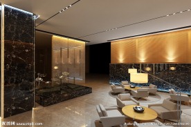 酒店迎宾大厅休息区