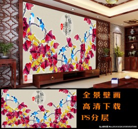 全景壁画背景墙高清