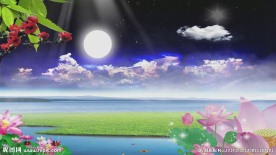 中秋晚会海上明月荷花