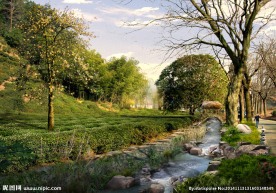 园林景观PSD分层效果