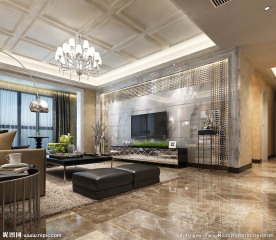 欧式客厅效果图