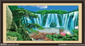 风景画迎客松