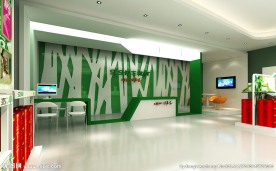 漆涂料专卖店效果图