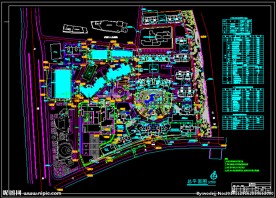 规划建筑绿化布置总平面图