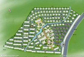 山庄景观绿化功能分析规划总平面