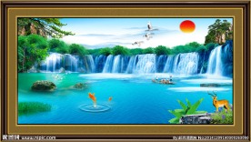 风景如画流水生财