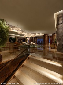 酒店二楼效果图