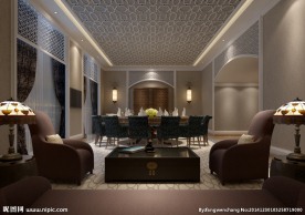 大型餐厅效果图