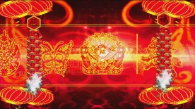 超喜庆火红灯笼中国节日LED背