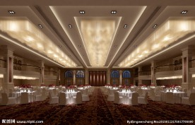 酒店宴会大厅效果图