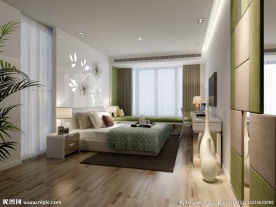 简洁卧室效果图