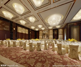 酒店宴会大厅效果图