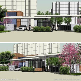 工厂大门草图大师SU模型