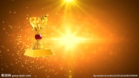 通用颁奖奖杯led视频素材