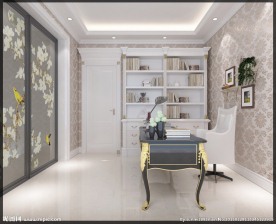 欧式书房模型