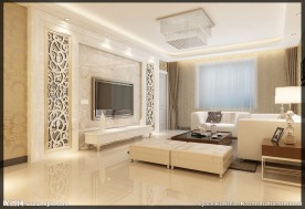 现代风格电视背景墙