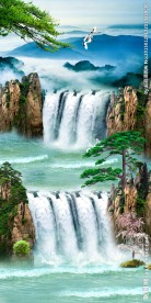 流水生财风景画