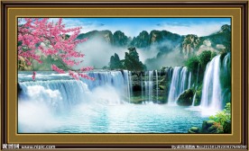 流水生财瀑布