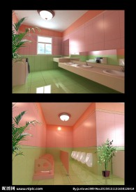 幼儿园卫生间 儿童洗手间