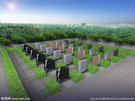 墓地鸟瞰 墓碑造型设计 墓碑模