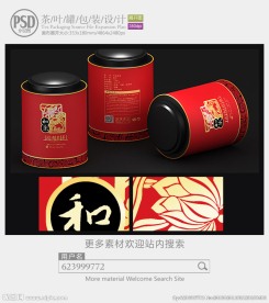 古典茶叶罐子包装设计展开图