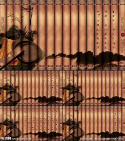 文化竹简背景视频